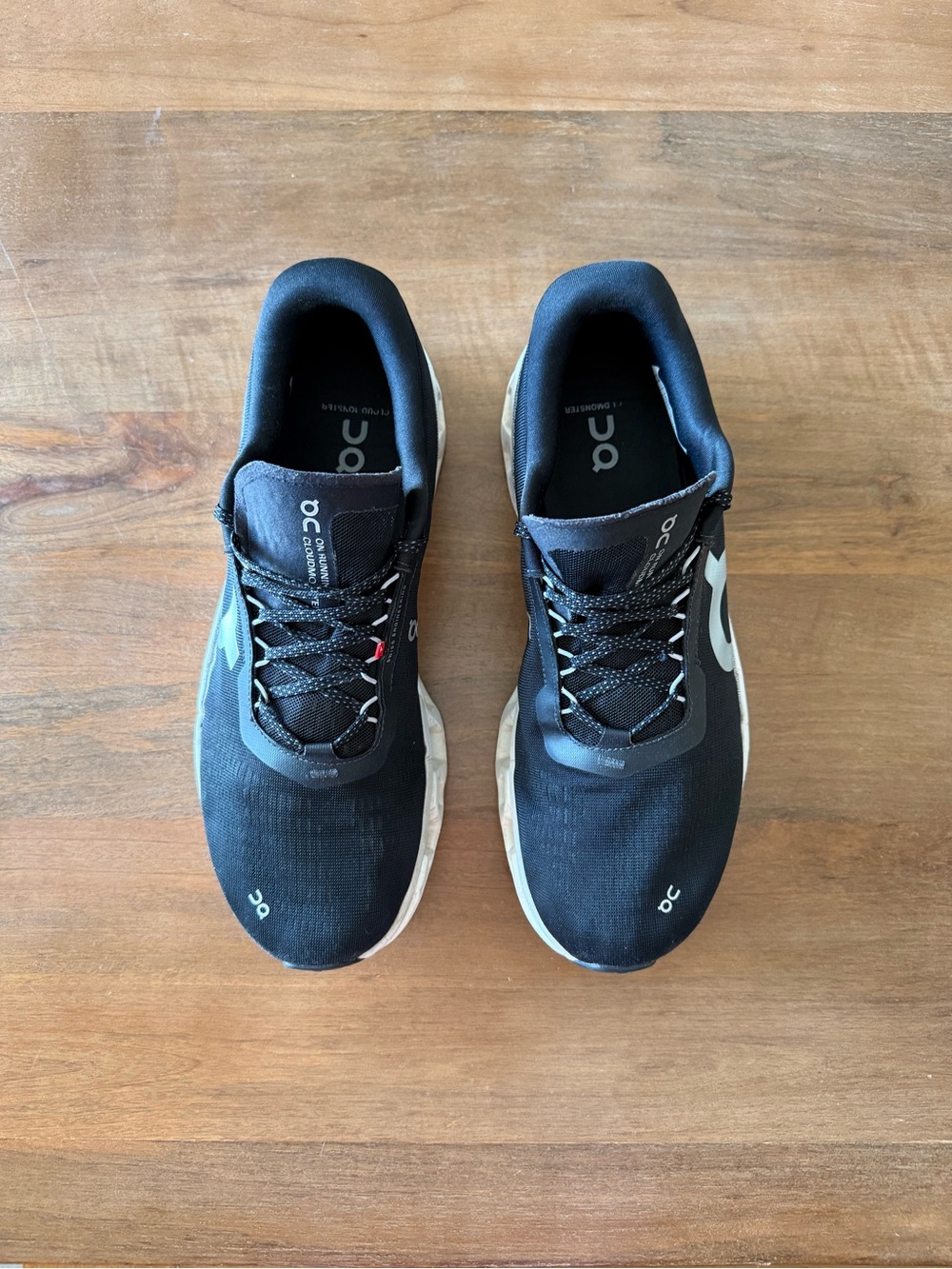 On Running Cloudmonster Men's Black and White Trainer Sneakers 12